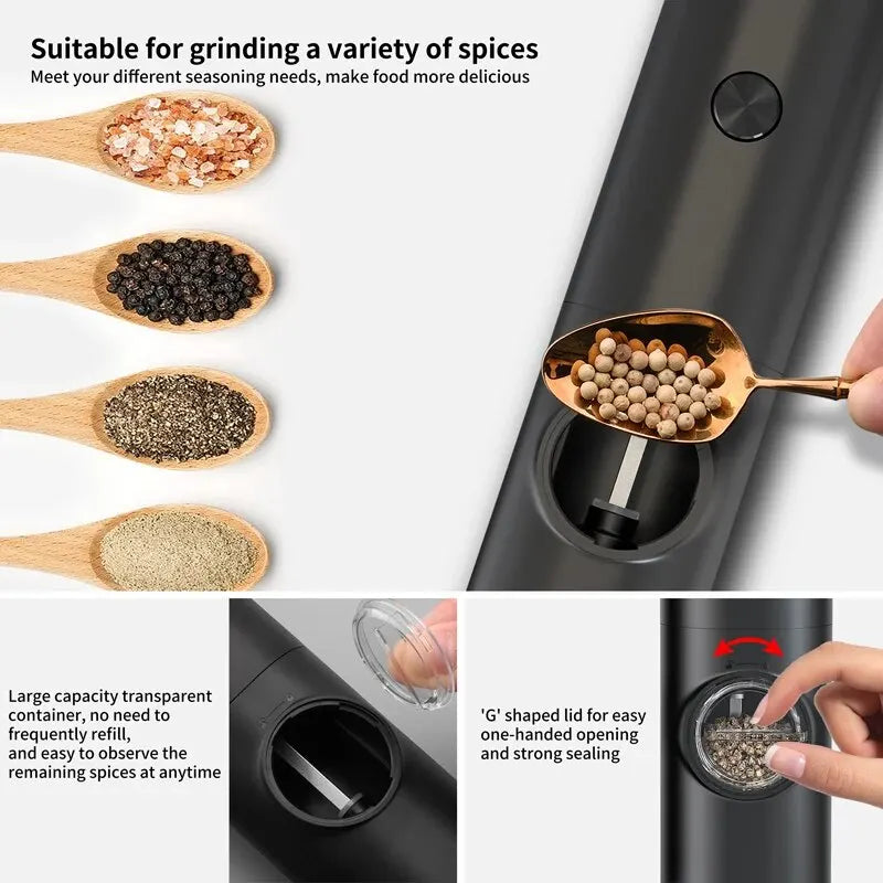 Electric LED Salt and Pepper Grinder